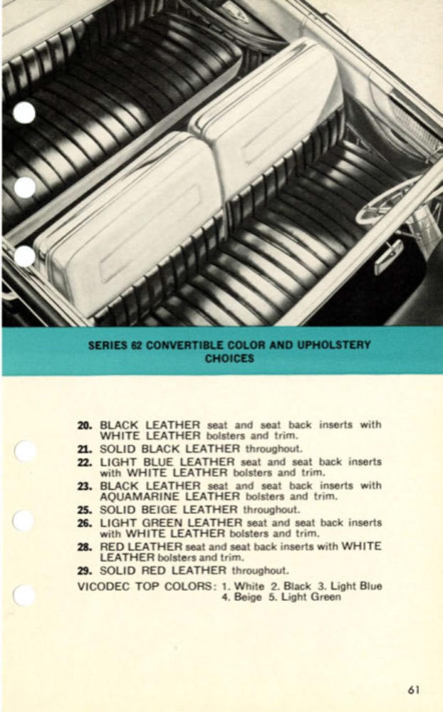 1956 Cadillac Salesmans Data Book Page 13